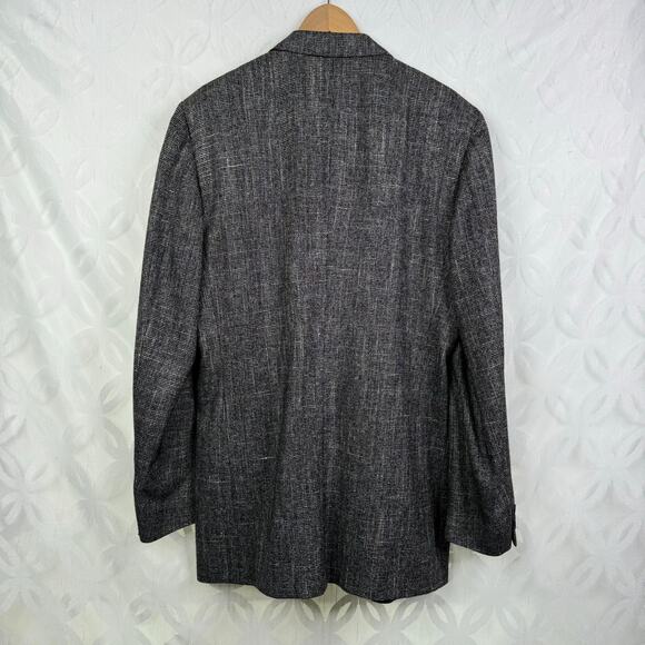 Kuppenheimer Premier Edition Tweed Gray Blazer Mens Size 44 - Picture 4 of 7